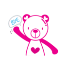 Pinkista Bear（個別スタンプ：4）