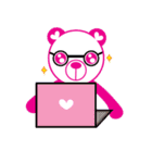 Pinkista Bear（個別スタンプ：5）