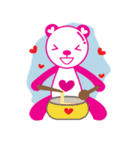 Pinkista Bear（個別スタンプ：9）