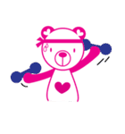 Pinkista Bear（個別スタンプ：10）