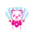 Pinkista Bear（個別スタンプ：12）