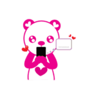 Pinkista Bear（個別スタンプ：21）