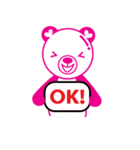 Pinkista Bear（個別スタンプ：24）