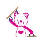 Pinkista Bear（個別スタンプ：25）