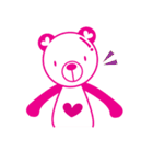 Pinkista Bear（個別スタンプ：37）