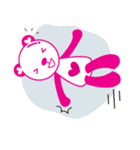 Pinkista Bear（個別スタンプ：40）