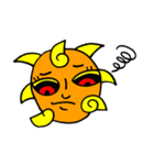 Crazy Sun and the Moon（個別スタンプ：7）