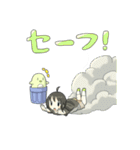 あゆちゃんとゴミ箱ペンギン（個別スタンプ：38）