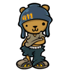 Hip Hop Bear : Benny, A.C., B-Real（個別スタンプ：18）