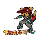 Hip Hop Bear : Benny, A.C., B-Real（個別スタンプ：19）