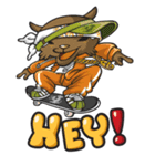 Hip Hop Bear : Benny, A.C., B-Real（個別スタンプ：28）