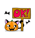 キャット ハロウィン（個別スタンプ：3）