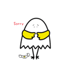 Broken Egg Chick（個別スタンプ：34）