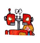 JaiDee and the Heartless Bot (English)（個別スタンプ：35）