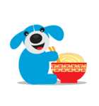 Cute BlueDog（個別スタンプ：7）