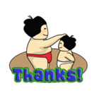 Sumo Dad and Sumo Son - English（個別スタンプ：10）