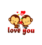 lovely monkey(1)（個別スタンプ：19）