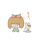 リボンちゃんとリボンうさぎ（個別スタンプ：15）