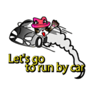 I like cars Cat baron car life 2（個別スタンプ：1）