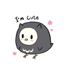 I am a cute owl [EN]（個別スタンプ：1）