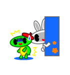 Editor Rabbit and Writer Turtle English（個別スタンプ：9）