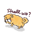 Chow Chow Doggy (English)（個別スタンプ：36）