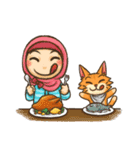 Hijabers ＆ Kitty（個別スタンプ：5）