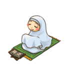 Hijabers ＆ Kitty（個別スタンプ：28）