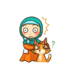 Hijabers ＆ Kitty（個別スタンプ：33）