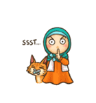 Hijabers ＆ Kitty（個別スタンプ：35）