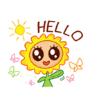 HELLO FLOWER (ENG)（個別スタンプ：1）