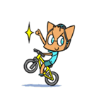 Cycling Cat by ROGER I.S.（個別スタンプ：37）