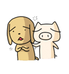 Pig ＆ Dog（個別スタンプ：38）