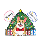 コーギーのメリークリスマス（個別スタンプ：2）