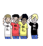 日本語Tシャツ【外国人】（個別スタンプ：7）