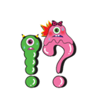 PINK MONSTER and GREEN MONSTER（個別スタンプ：9）