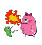 PINK MONSTER and GREEN MONSTER（個別スタンプ：29）