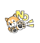 Shiba Inu "Hanapi" ＆ "Kinako" face type（個別スタンプ：4）