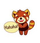 Red Pandas - English（個別スタンプ：14）