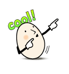 The egg of a message（個別スタンプ：9）