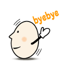 The egg of a message（個別スタンプ：10）