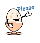 The egg of a message（個別スタンプ：24）