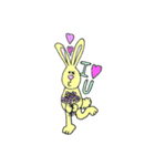 イエローBunny（個別スタンプ：34）