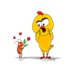 Nong Gai - the crazy chicken（個別スタンプ：21）