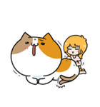 Miki and Giant cat（個別スタンプ：15）