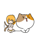 Miki and Giant cat（個別スタンプ：23）