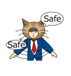 Cat salaryman(English version)（個別スタンプ：3）