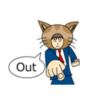 Cat salaryman(English version)（個別スタンプ：8）