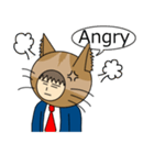 Cat salaryman(English version)（個別スタンプ：14）