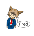 Cat salaryman(English version)（個別スタンプ：18）